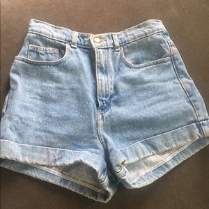 $15 AMERICAN APPAREL HIGH WAISTED DENIM SHORTS!🤭